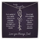 To My Daughter Flower Name Necklace – Dad to Daughter Gift