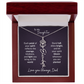 To My Daughter Flower Name Necklace – Dad to Daughter Gift