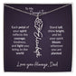 To My Daughter Flower Name Necklace – Dad to Daughter Gift