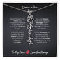 To My Niece | A Gift That Says What Words Can't – Personalized Birth Flower Name Necklace