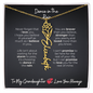 Para mi nieta | Un regalo que expresa lo que las palabras no pueden: collar personalizado con nombre y flor de nacimiento