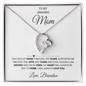 To My Amazing Mom | My Heart Will Always Be Tied to Home " Forever Love Necklace and Personalized Message Card