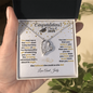 Personalized Graduation Gift " She Believed She Could So She Did!" Forever Love Necklace