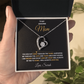 To My Amazing Mom | My Heart Will Always Be Tied to Home " Forever Love Necklace and Personalized Message Card