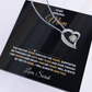 To My Amazing Mom | My Heart Will Always Be Tied to Home " Forever Love Necklace and Personalized Message Card