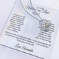 To My Mother-in-Law " Thank You for Sharing Your Son"  Forever Love Necklace and Custom Message Card