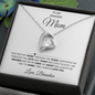 To My Amazing Mom | My Heart Will Always Be Tied to Home " Forever Love Necklace and Personalized Message Card