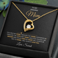 To My Amazing Mom | My Heart Will Always Be Tied to Home " Forever Love Necklace and Personalized Message Card