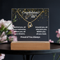 Your Journey Begins - Forever Love Necklace and Acrylic Keepsake - Graduation Gift for Daughter, Granddaughter, Niece