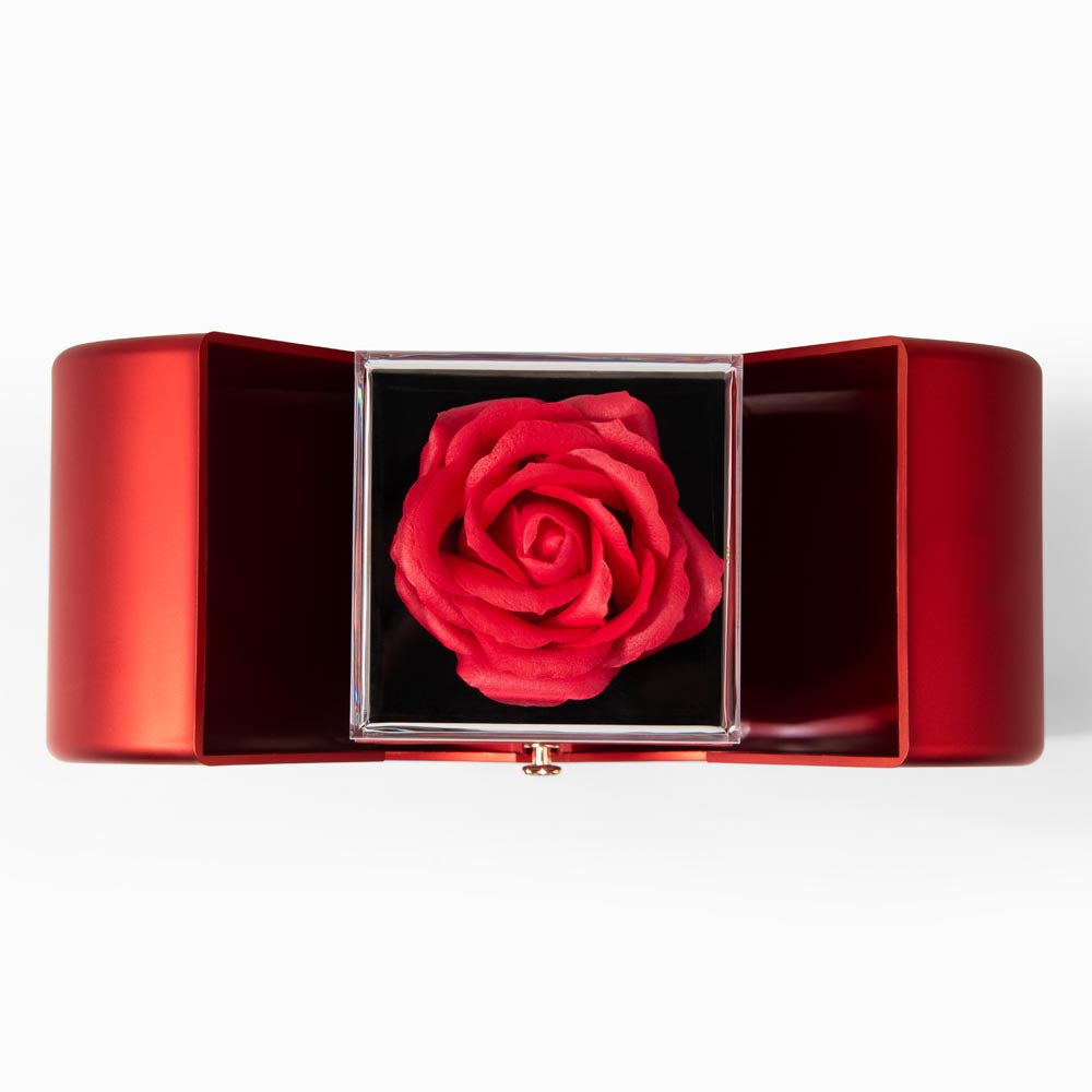 “To My Love” Necklace Gift – Message Card & Keepsake Rose Box for Her