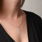 Personalized Vertical Name Necklace – Custom Script Pendant (Up to 4 Names)