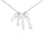 Personalized Vertical Name Necklace – Custom Script Pendant (Up to 4 Names)