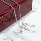 Personalized Vertical Name Necklace – Custom Script Pendant (Up to 4 Names)
