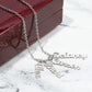 Personalized Vertical Name Necklace – Custom Script Pendant (Up to 4 Names)