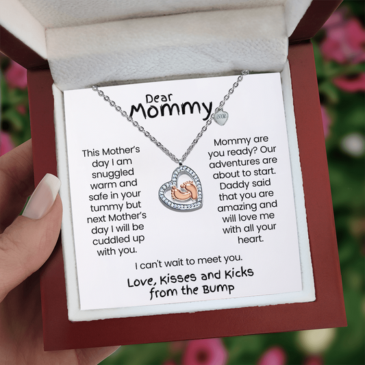 Dear Mommy "I Can't Wait to Meet You, Love the Bump" Gift for Mom to Be