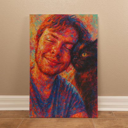 Personalized Pop‑Grunge Canvas — Custom Photo Portrait Art