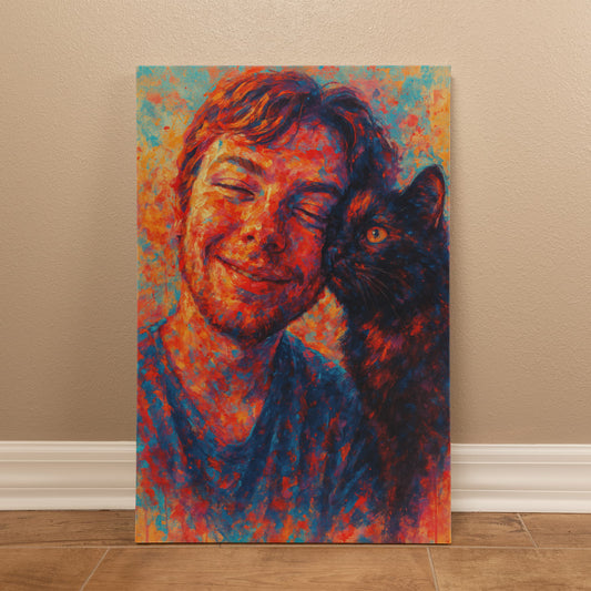 Personalized Pop‑Grunge Canvas — Custom Photo Portrait Art