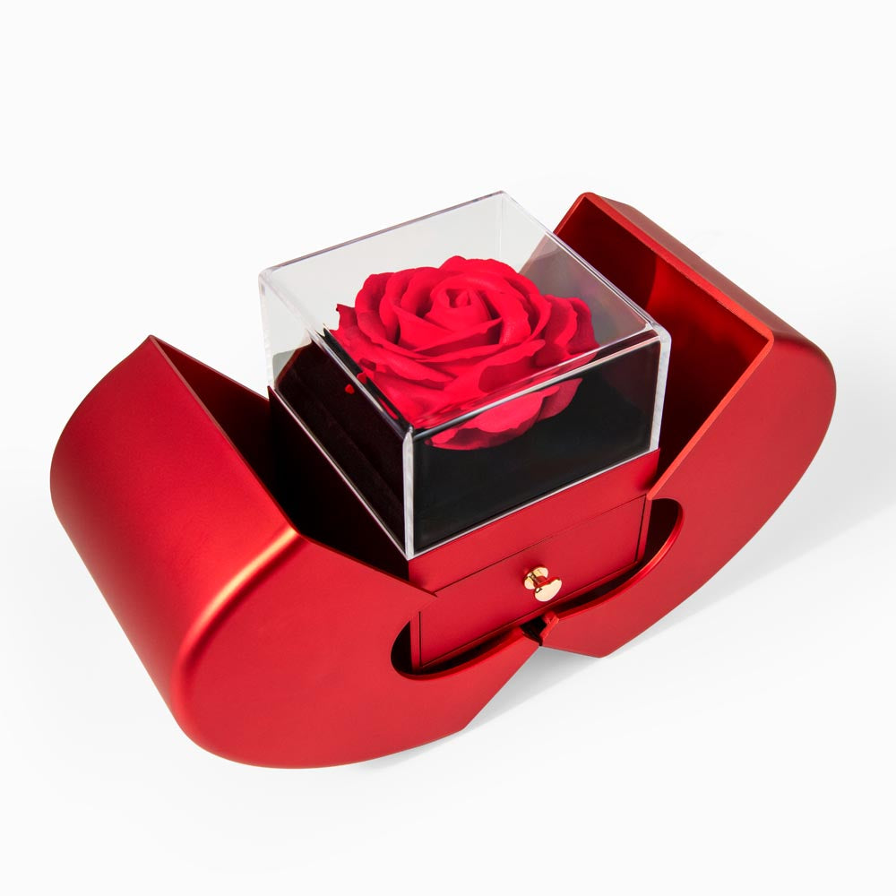 Forever Love Necklace with Romantic Heart Rose Box – Meaningful Gift for the Love of Your Life