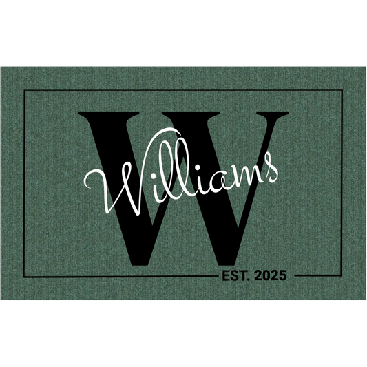 Custom Welcome Mat with Name – Personalized  Doormat | Housewarming or Holiday Gift
