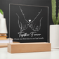 Together Forever From Our First Kiss To Our Last Breath LED Acrylic